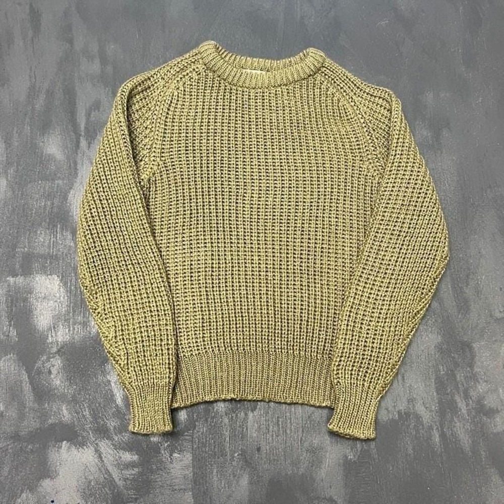 Vintage Zellers Sweater Mens Medium Green 1980s Chunky